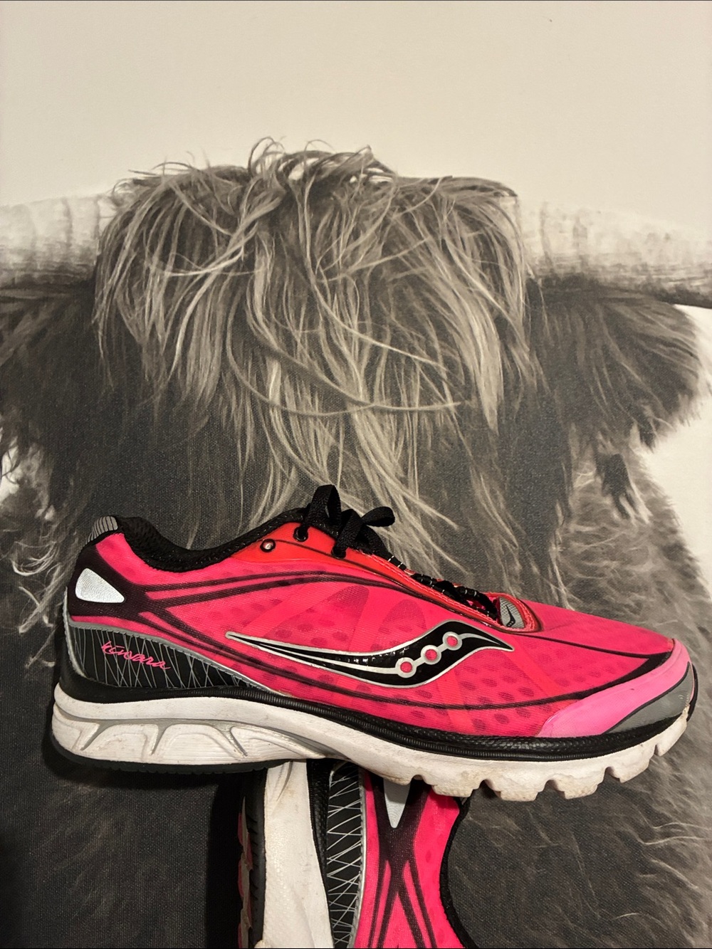 Saucony Women's Hot Pink and Black Running Sneaker